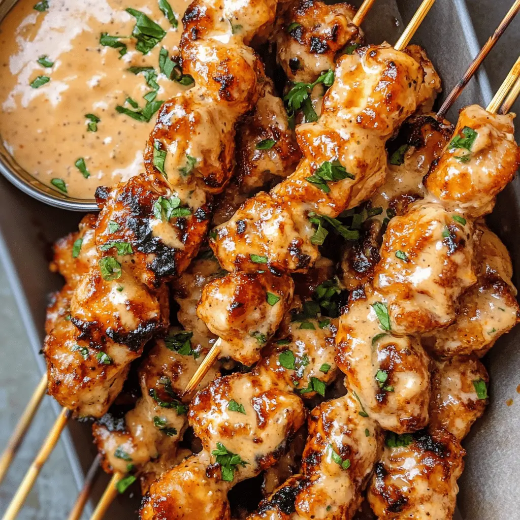 Get ready for a flavor explosion with these Bang Bang Chicken Skewers! Perfectly grilled and coated in a creamy, spicy sauce, these skewers are the ultimate crowd-pleaser for any gathering. They're easy to make and a fun way to enjoy delicious chicken. Don't forget to save this recipe for your next BBQ or family dinner!