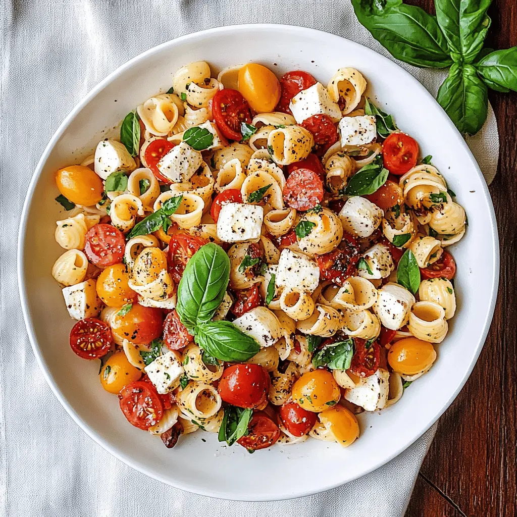 Looking for a refreshing dish that combines all the flavors of a classic Caprese salad? This Best Caprese Pasta Salad features al dente pasta, juicy tomatoes, creamy mozzarella, and fragrant basil, all tossed in a light balsamic vinaigrette. Perfect for picnics, barbecues, or a simple weeknight dinner! Save this recipe for a delicious summer meal you'll love.