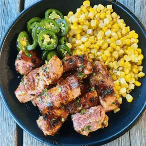 Spice up your dinner with this Blackstone Jalapeno Lime Chicken and Corn recipe! With juicy chicken marinated in zesty lime and a kick of jalapeno, paired with sweet corn, it's a perfect blend of flavors. Great for weeknight meals or BBQs! Save this recipe to impress your family and friends at your next gathering!
