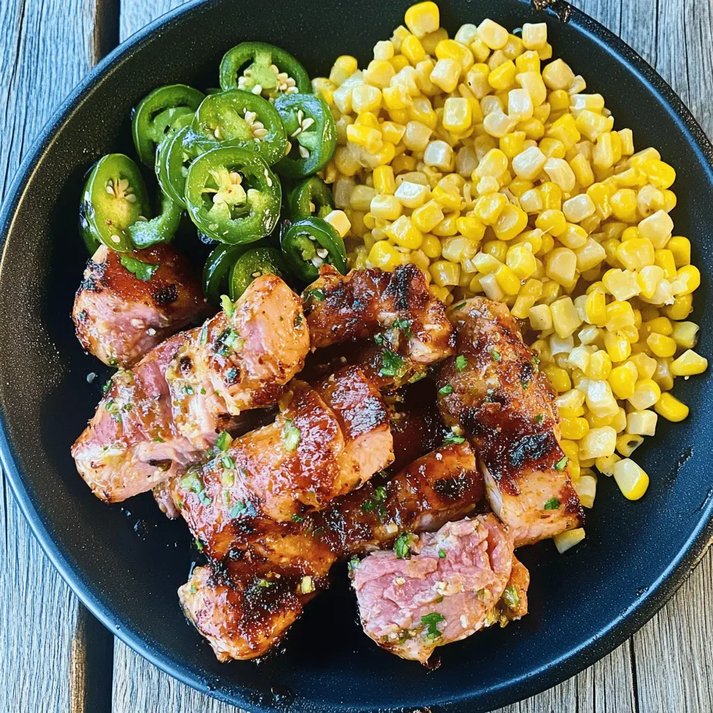 Spice up your dinner with this Blackstone Jalapeno Lime Chicken and Corn recipe! With juicy chicken marinated in zesty lime and a kick of jalapeno, paired with sweet corn, it's a perfect blend of flavors. Great for weeknight meals or BBQs! Save this recipe to impress your family and friends at your next gathering!