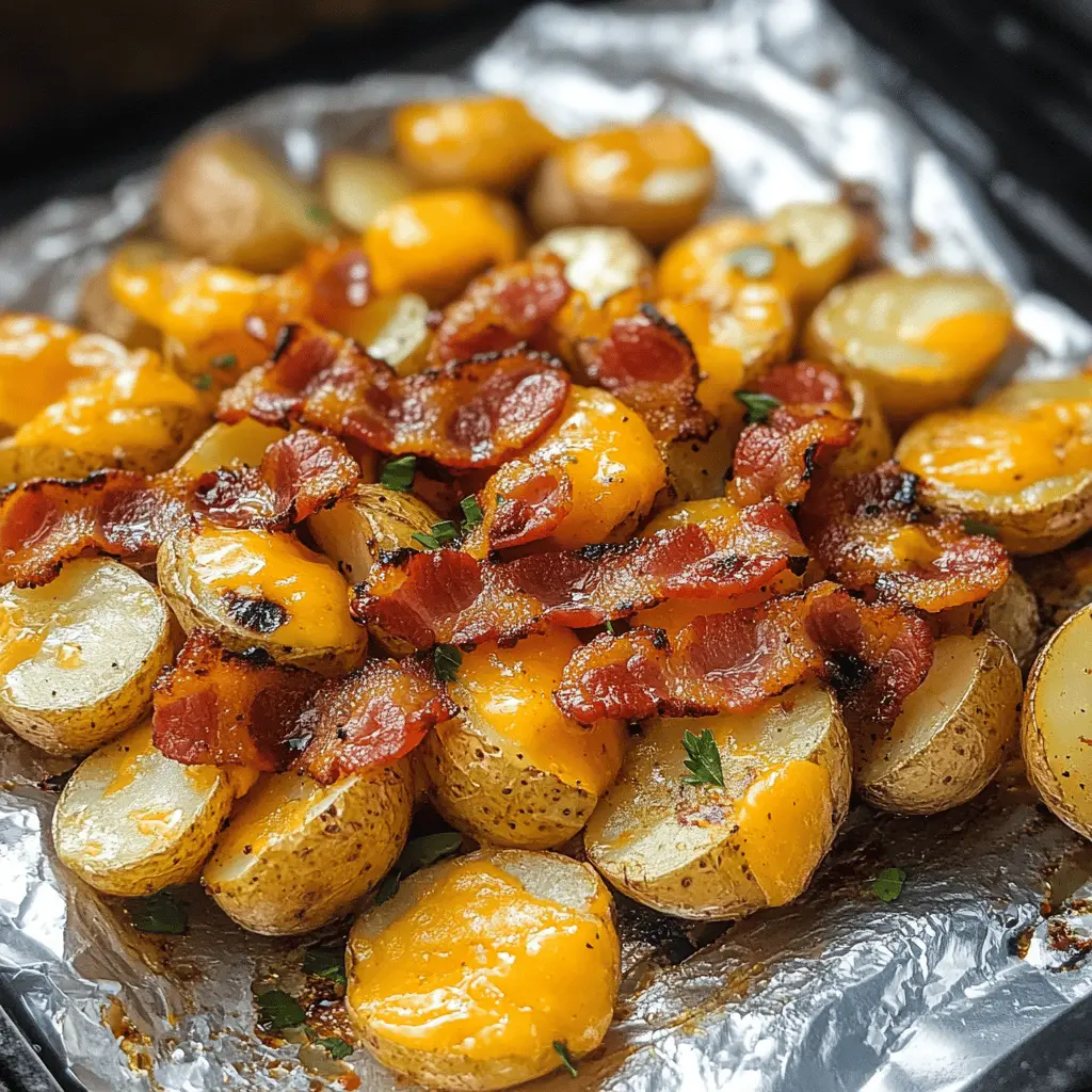 These Cheddar Bacon BBQ Grilled Potatoes are the perfect side dish for your next backyard barbecue! Packed with smoky flavors, crispy bacon, and melted cheddar cheese, they’re sure to steal the show. Easy to prepare and loaded with delicious ingredients, these potatoes are ideal for summer cookouts, family gatherings, or casual weeknight dinners. Save this recipe to try out the ultimate grilled potato experience!