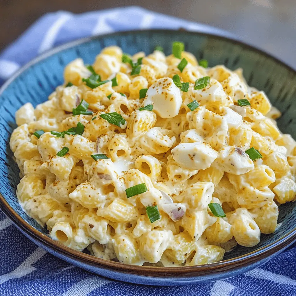 Creamy Deviled Egg Pasta Salad Recipe