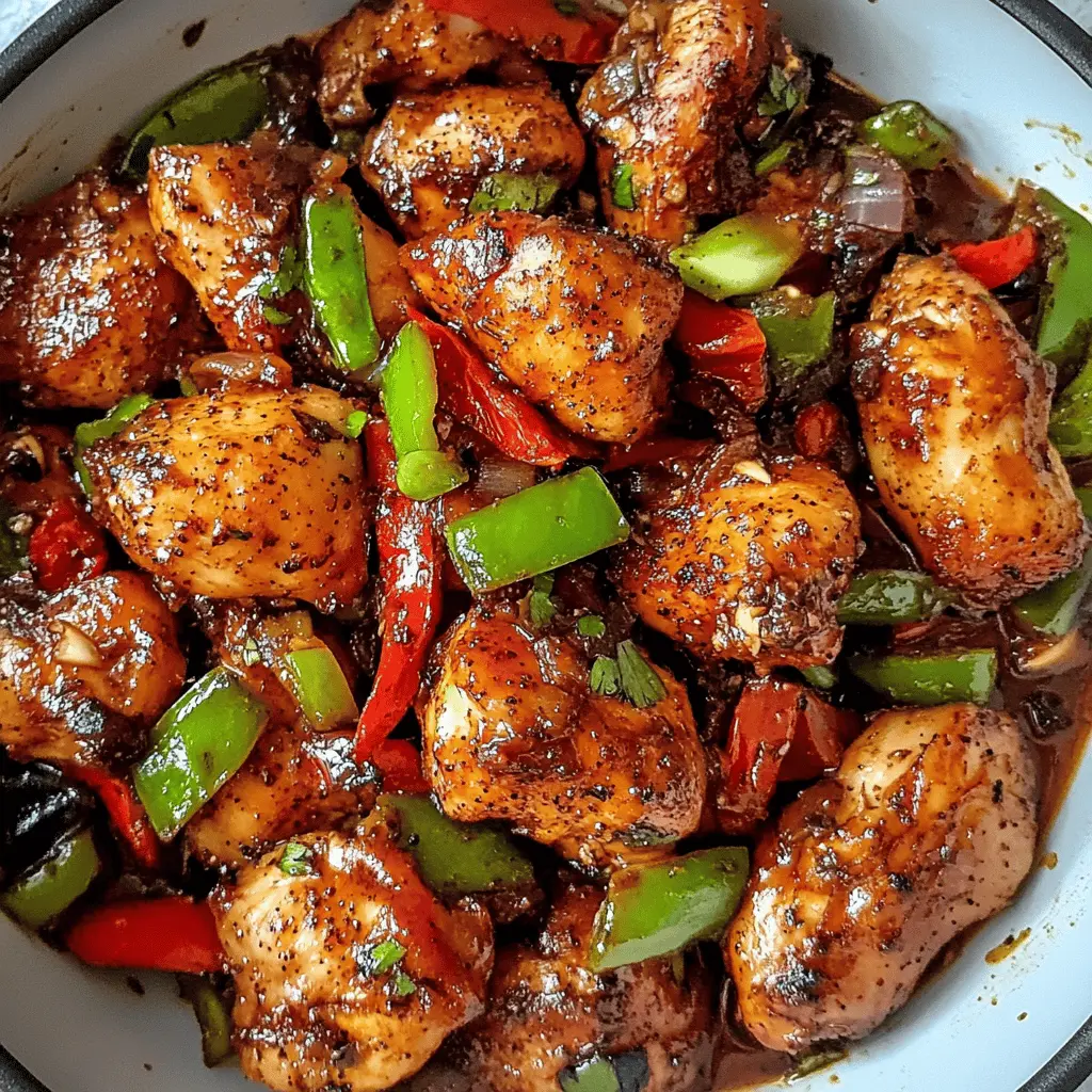 Get ready for a delightful dinner with this Easy Black Pepper Chicken! Packed with bold flavors from fresh black pepper and tender chicken, it’s a quick dish that’s perfect for busy weeknights. Ready in just 30 minutes, it's a must-save recipe for your meal rotation. Ideal for family gatherings or a cozy night in, your taste buds are in for a treat!