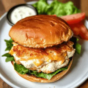 Get ready for a flavor-packed meal with these Easy Cheddar Ranch Chicken Burgers! Juicy chicken patties blended with rich cheddar and zesty ranch seasoning make every bite a delight. Perfect for BBQs or quick weeknight dinners, be sure to save this recipe for your next gathering! Enjoy a taste of deliciousness made simple!
