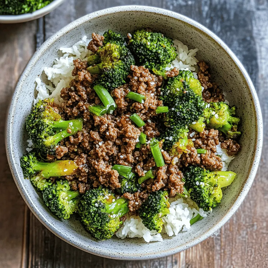 Get ready for a simple yet delicious dinner idea! This Ground Beef and Broccoli dish brings together tender ground beef coated in a savory sauce paired with fresh broccoli for a nutritious twist. Perfect for busy weeknights or meal prep, this one-pan recipe is quick to make and full of flavor. Save this pin for your next meal idea!
