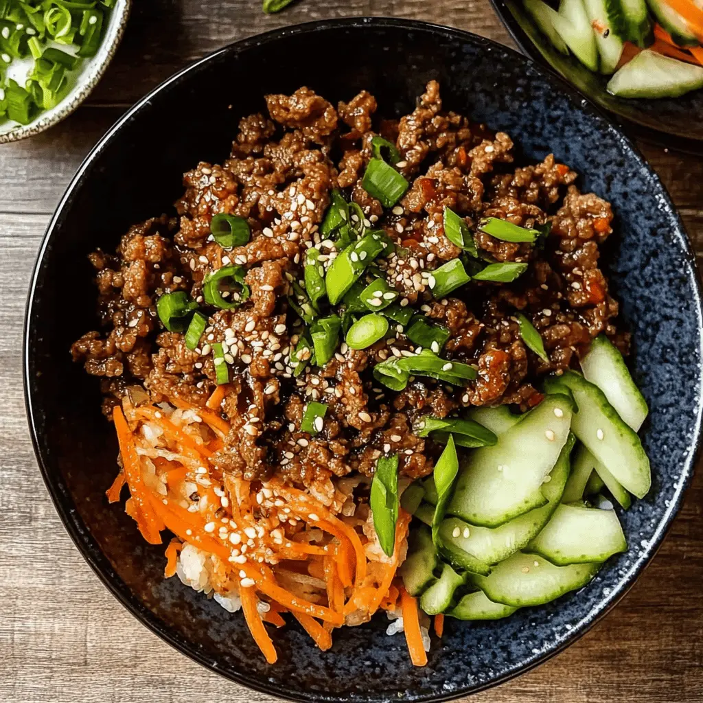 Experience the delicious tastes of Korean cuisine with this easy Ground Beef Bulgogi recipe! Featuring tender ground beef marinated in a sweet and savory sauce, this dish is sure to impress. Perfect for weeknight dinners or gatherings, serve it with rice and vegetables for a complete meal. Save this recipe for a flavorful twist on dinner!