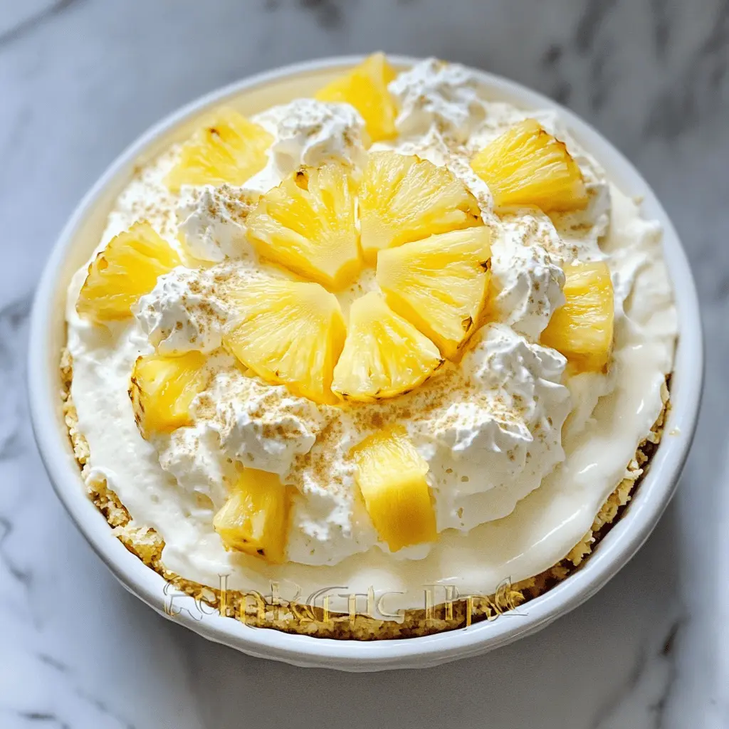 This No Bake Pineapple Cream Dessert is the perfect way to brighten your day! With layers of refreshing pineapple, creamy goodness, and a crunchy crust, it’s a delightful treat for any occasion. Ideal for potlucks, picnics, or simply enjoying at home, this easy recipe will have everyone asking for seconds. Save this pin to whip up this delicious dessert later!
