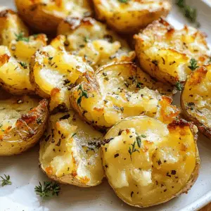 These smashed potatoes are the ultimate comfort food! Crispy on the outside and fluffy on the inside, they’re perfectly seasoned and ready to be topped with your favorite ingredients. A simple yet delicious side dish that pairs well with any meal. Save this recipe for your next family dinner or gathering!