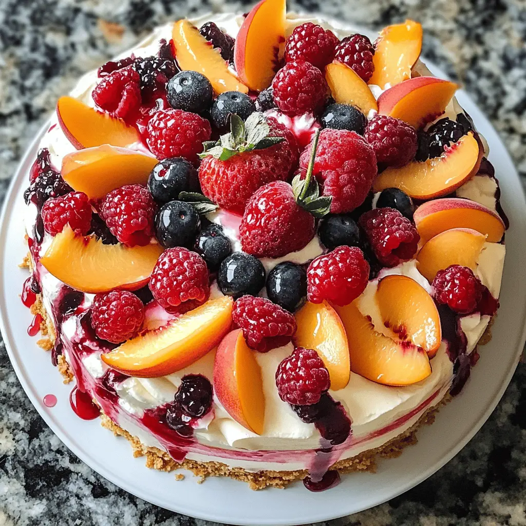 Treat yourself to a delightful Summer Berry and Peach Cheesecake that's bursting with fresh fruit flavors! With creamy layers and a buttery crust, this dessert is perfect for sunny gatherings or a sweet ending to any meal. Save this easy recipe to impress family and friends during your next summer party or barbecue!