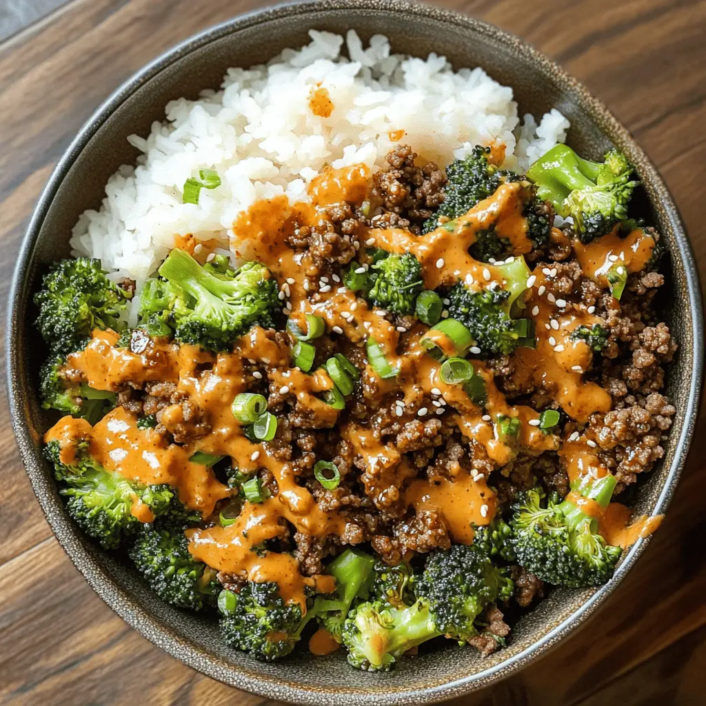Looking for a quick and delicious weeknight dinner? This Teriyaki Ground Beef and Broccoli with Yum Yum Sauce is a breeze to make! Packed with juicy beef and tender broccoli, it's drizzled with flavorful yum yum sauce that brings everything together. Perfect for meal prep or a cozy family night. Save this recipe for your next dinner idea!