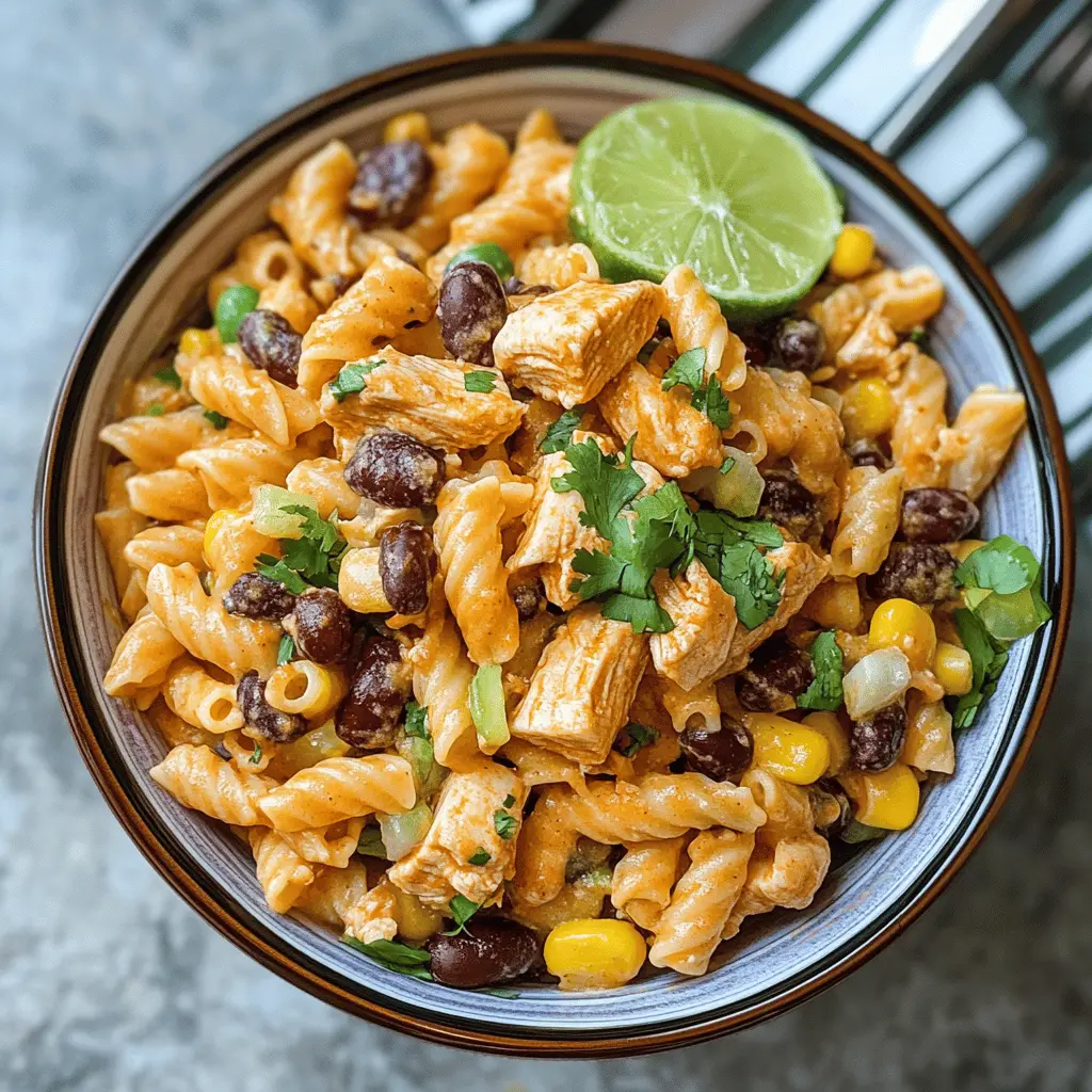 This Zesty Chicken Enchilada Pasta Salad is a flavor-packed dish that combines tender chicken, vibrant veggies, and a zesty dressing for a refreshing twist on traditional enchiladas. Perfect for meal prep or a picnic, it's sure to impress your family and friends. Save this recipe for a fun and delicious dinner or lunch option that everyone will love!