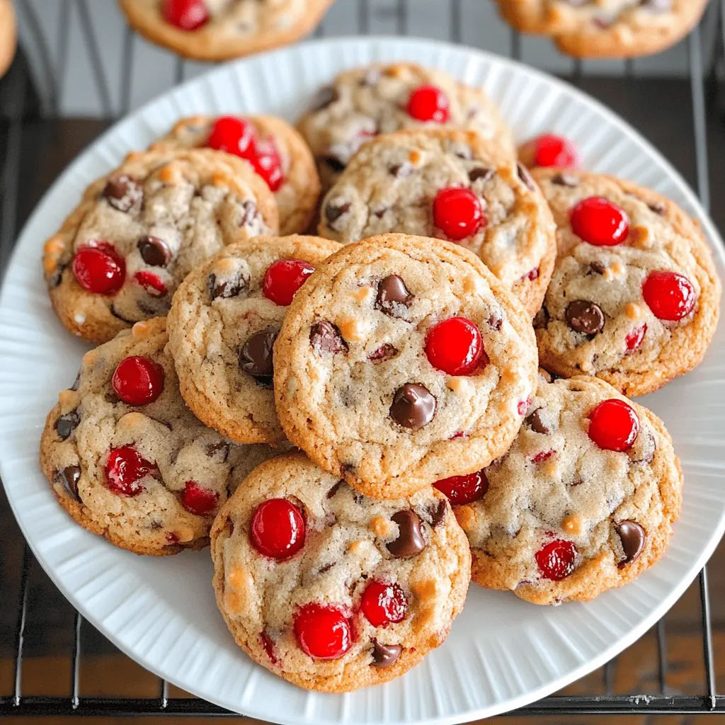 Easy Maraschino Cherry Chocolate Chip Cookies Recipe
