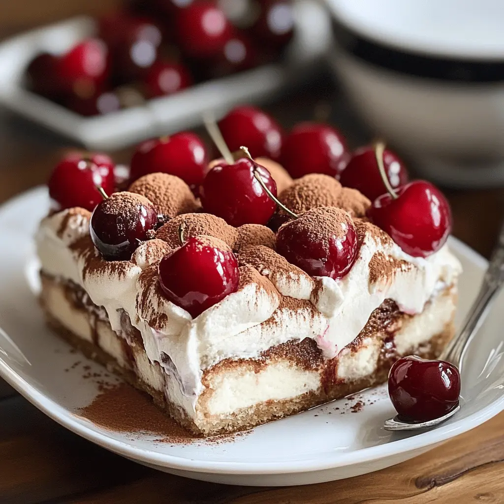 Easy Cherry Amaretto Tiramisu Recipe