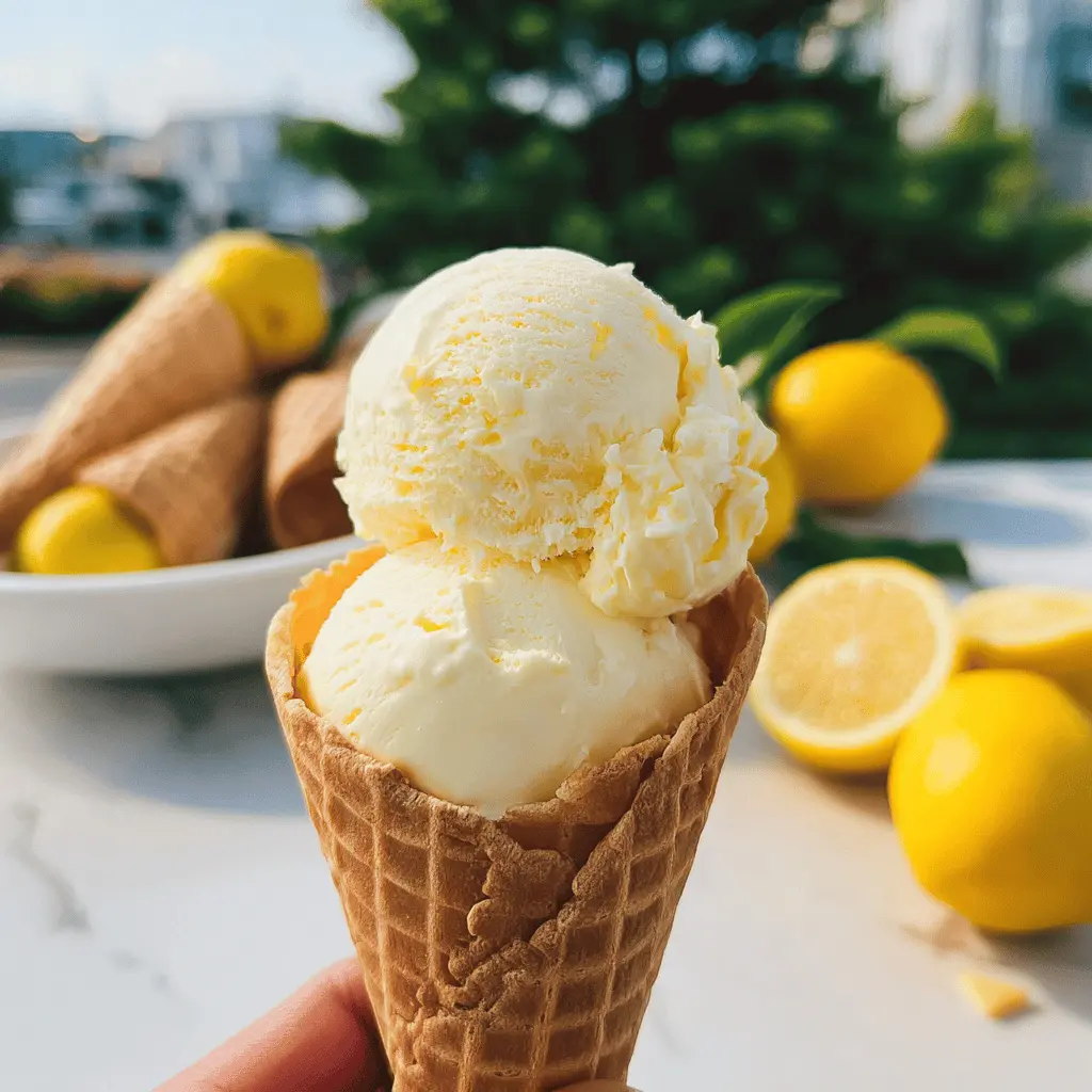 Easy Creamy Lemon Ice Cream Recipe