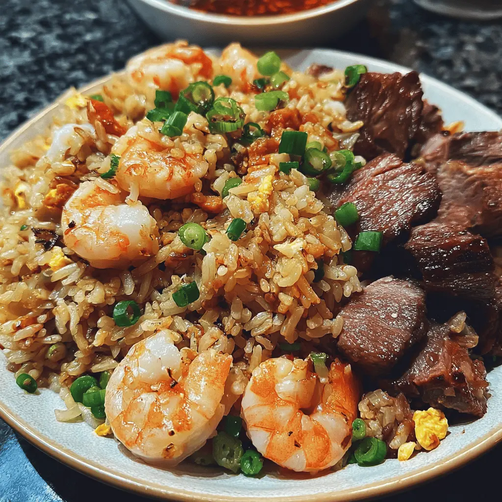 Easy Shrimp and Steak Fried Rice Recipe