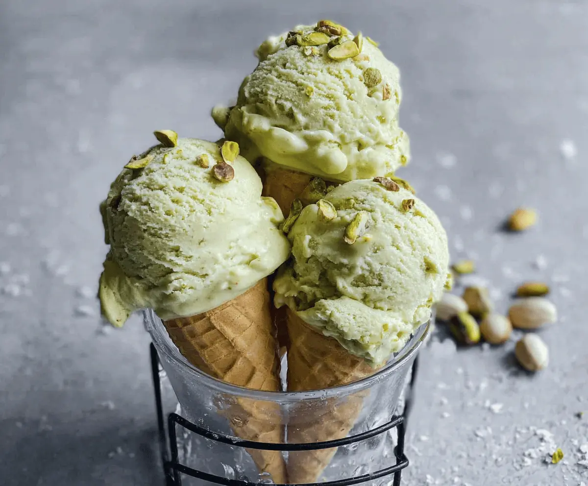 Easy Creamy Pistachio Ice Cream Recipe