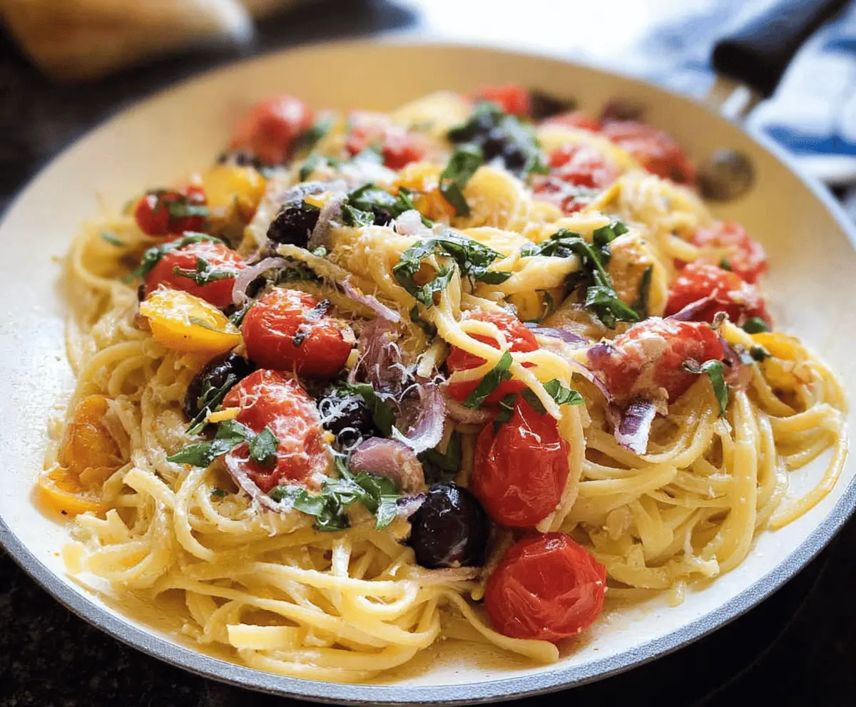 Easy Mediterranean One-Pot Pasta Recipe