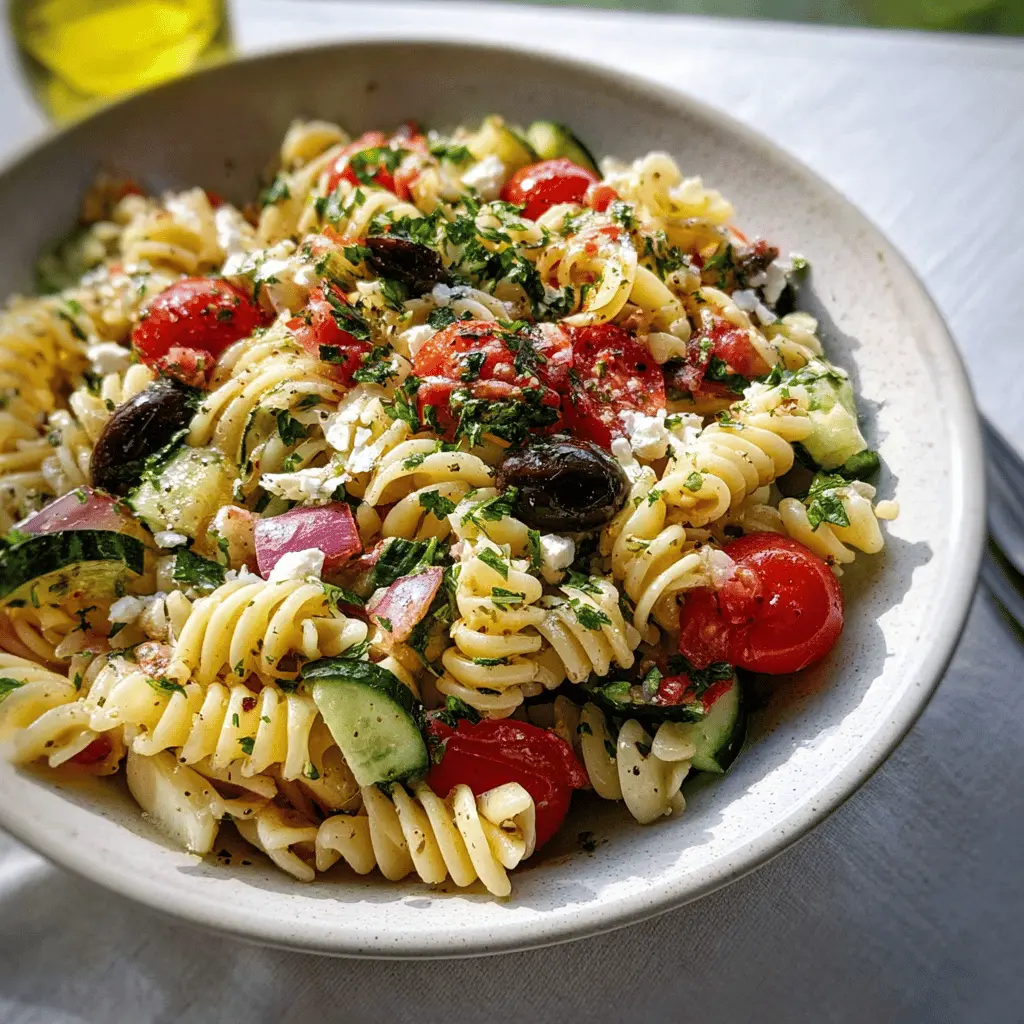Easy Mediterranean Pasta Salad Recipe