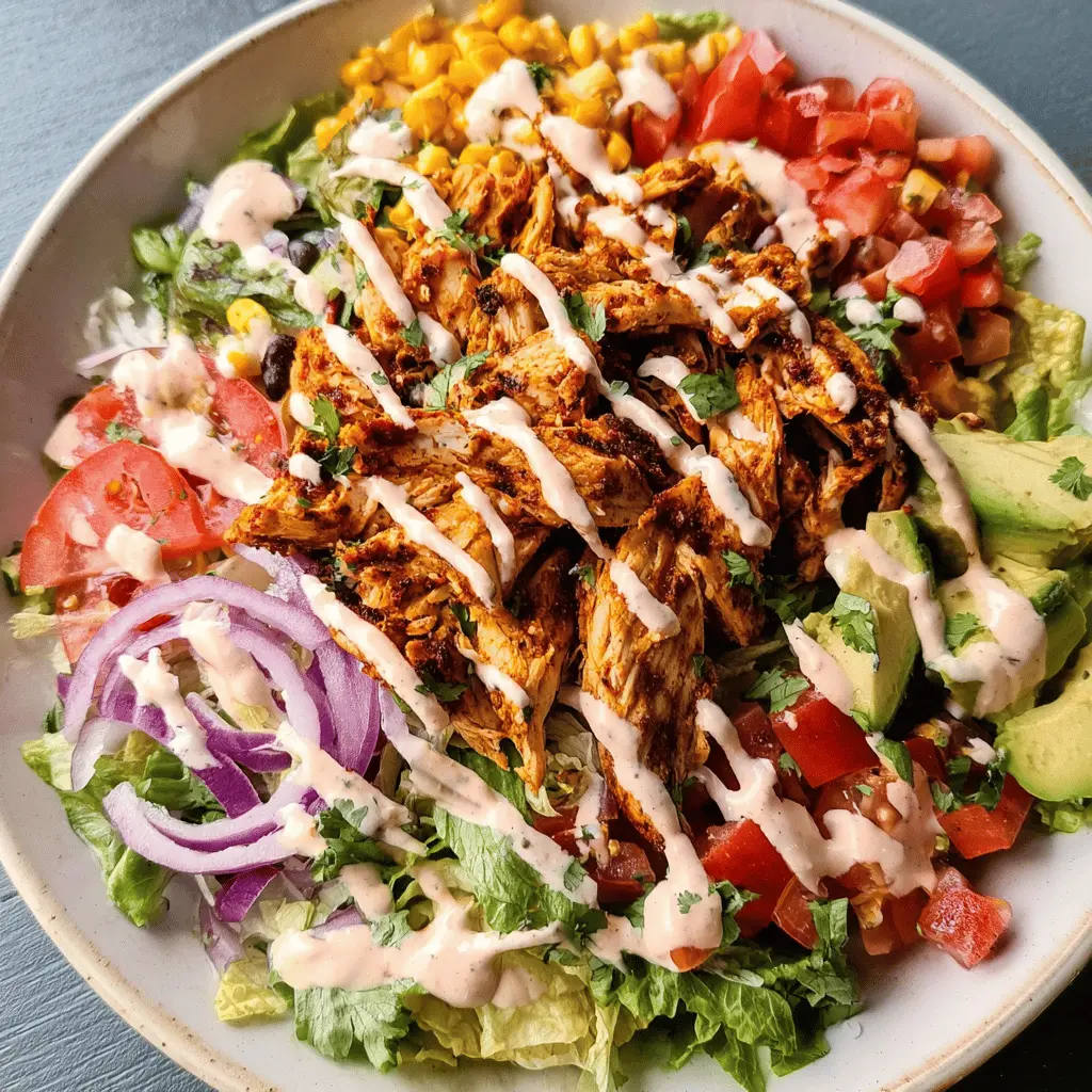 Easy Spicy Southwest Chicken Salad Recipe