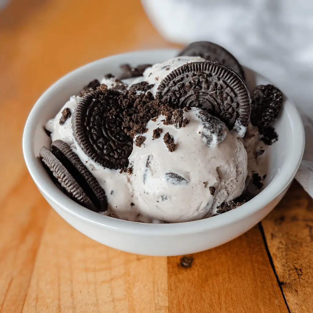 Easy Ninja Creami Cookies and Cream Ice Cream
