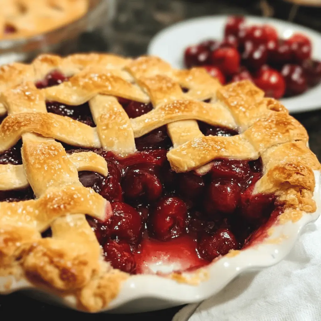 Easy Homemade Sweet Cherry Pie Recipe