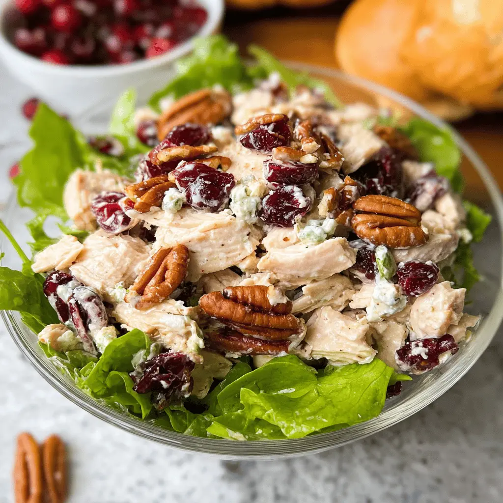 Easy Cranberry Pecan Chicken Salad Recipe