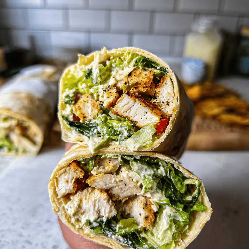 Easy Chicken Caesar Wrap Recipe for Lunch