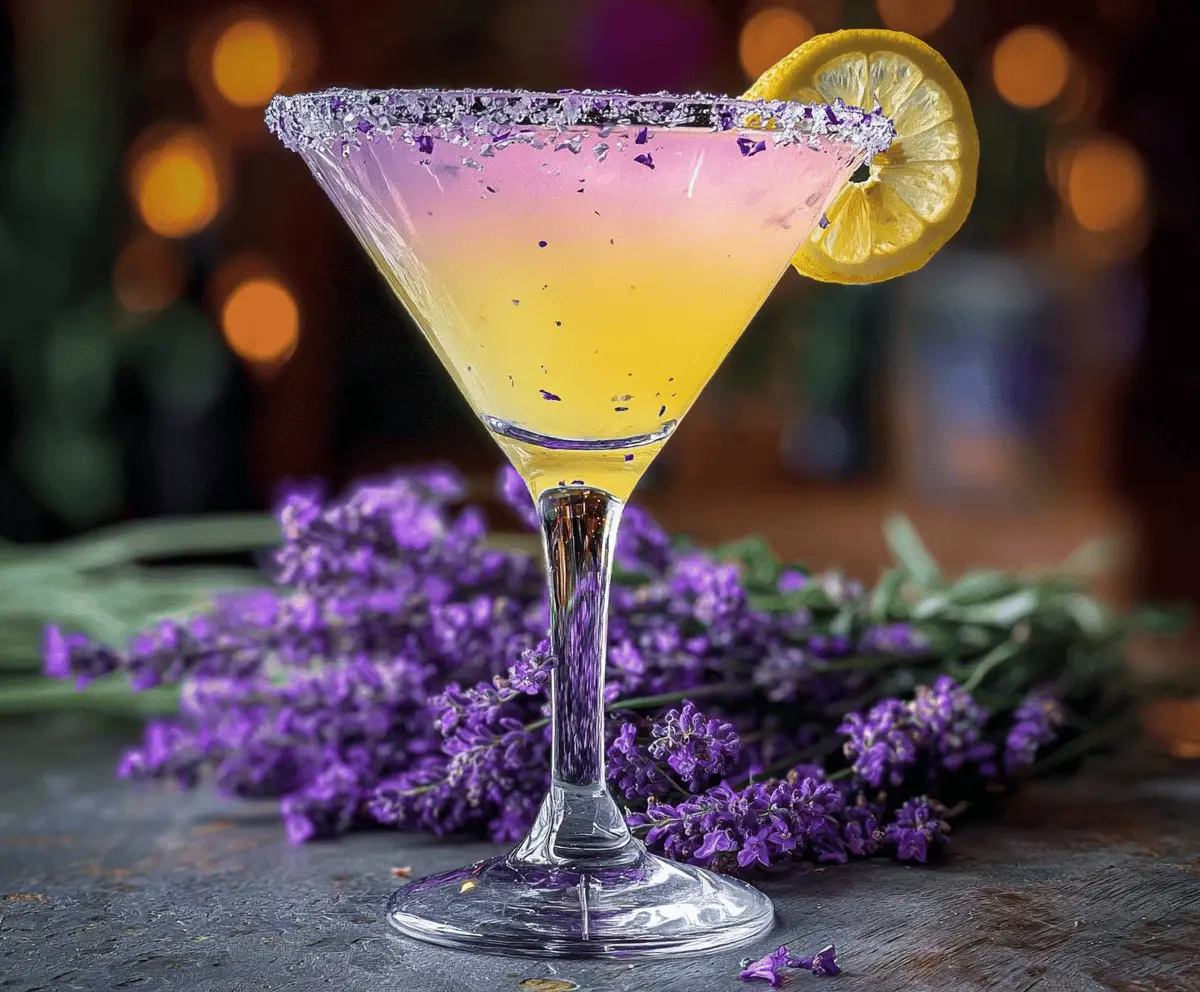 Easy Lavender Lemon Drop Martini Recipe