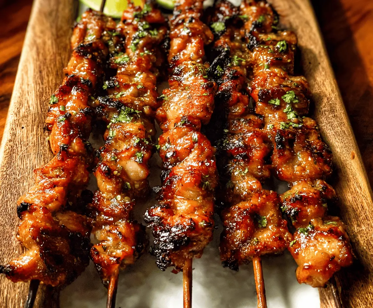 Easy Grilled Thai Chicken Skewers Recipe