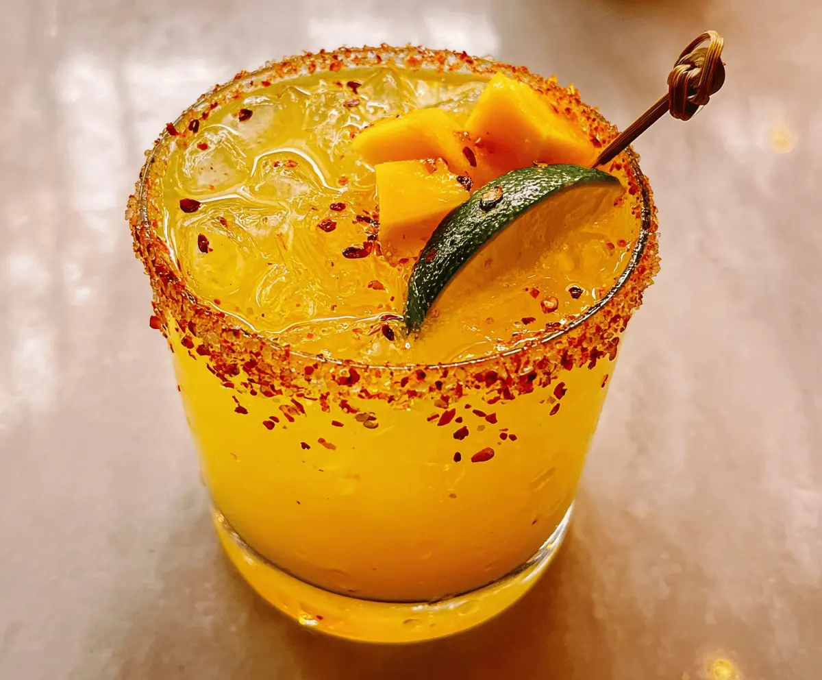 Spicy Mango Margarita with Sweet Heat