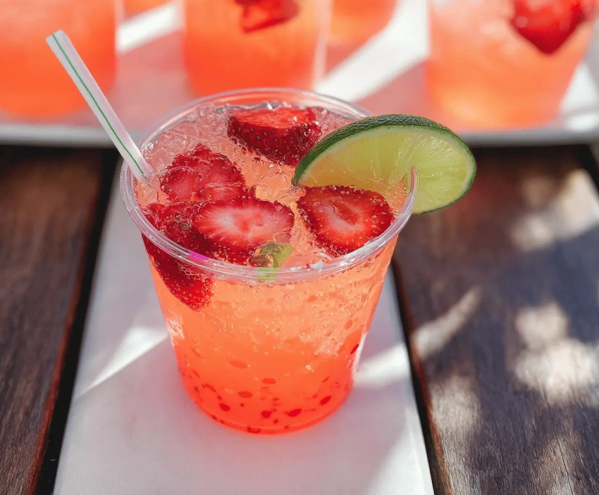 Easy Strawberry Tequila Soda Recipe
