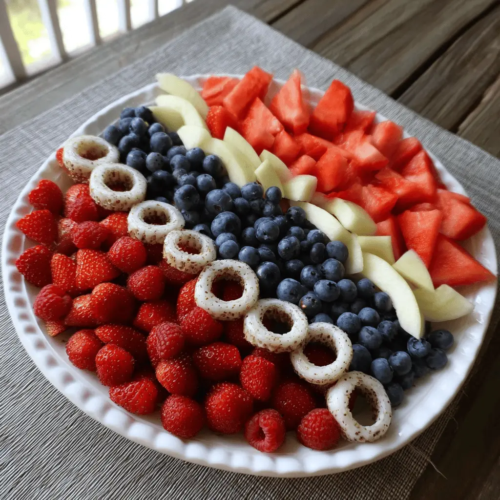 Easy 4th of July Fruit Platter Idea