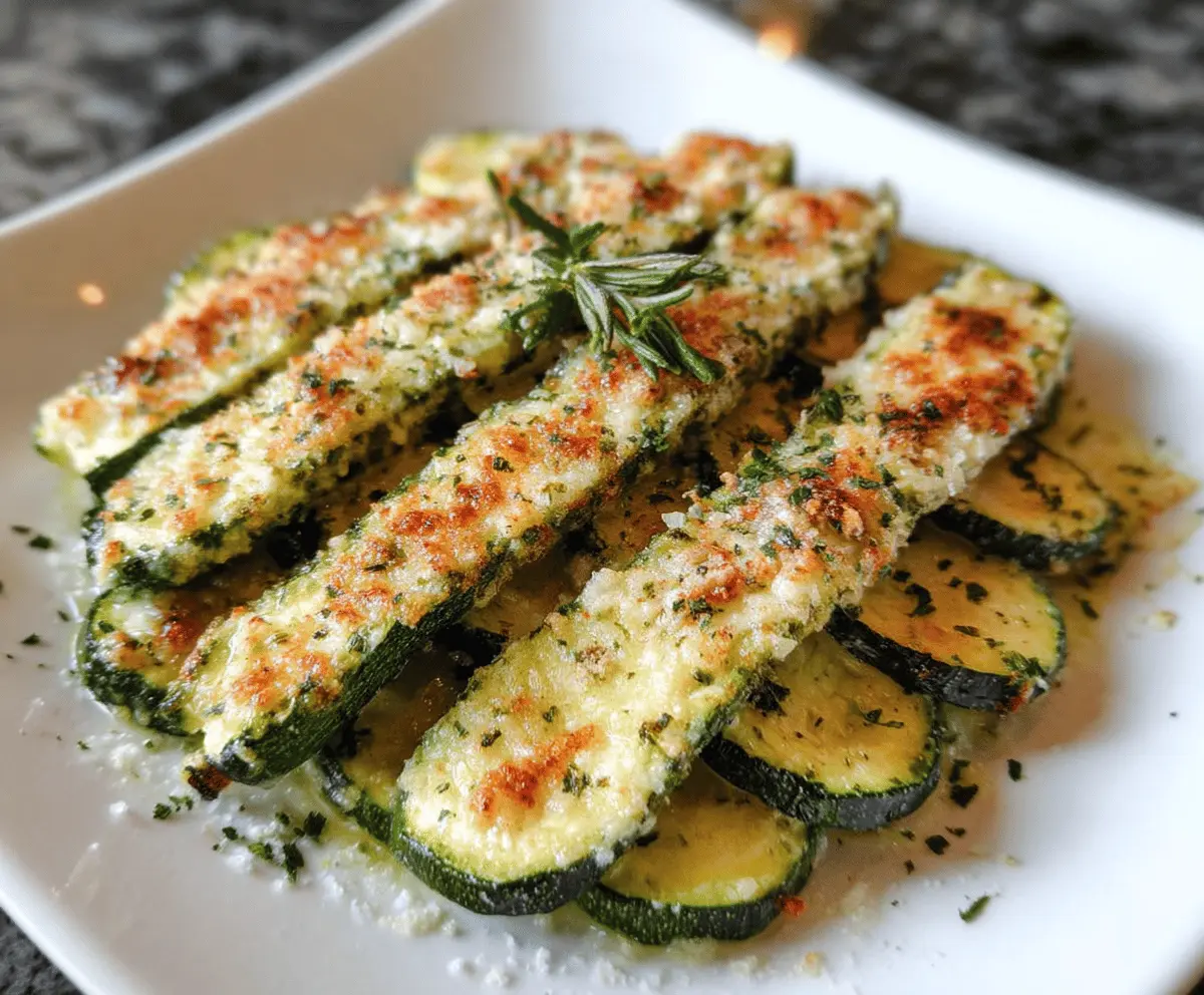 Easy Baked Parmesan Zucchini Recipe