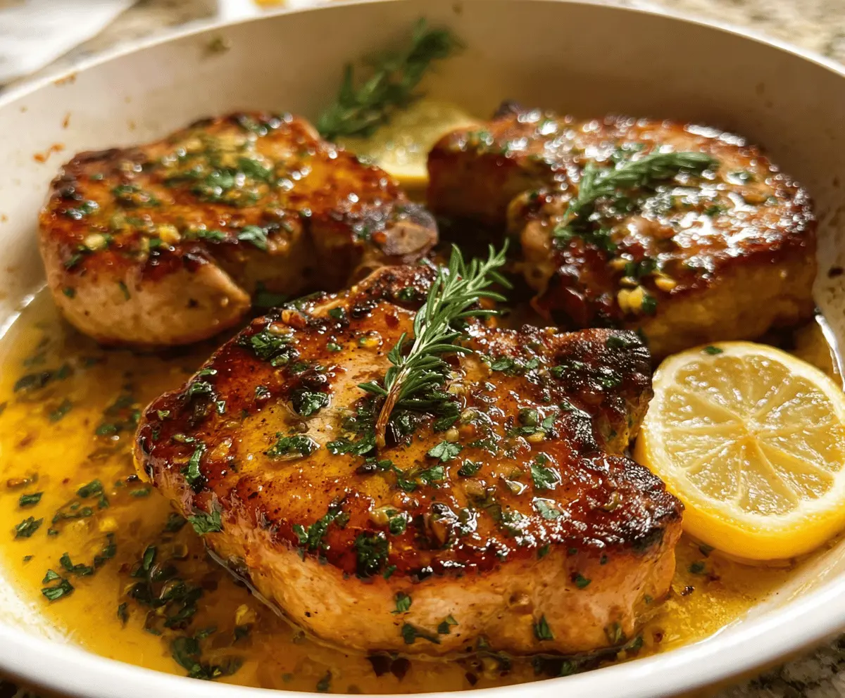 Easy Lemon Butter Pork Chops Recipe