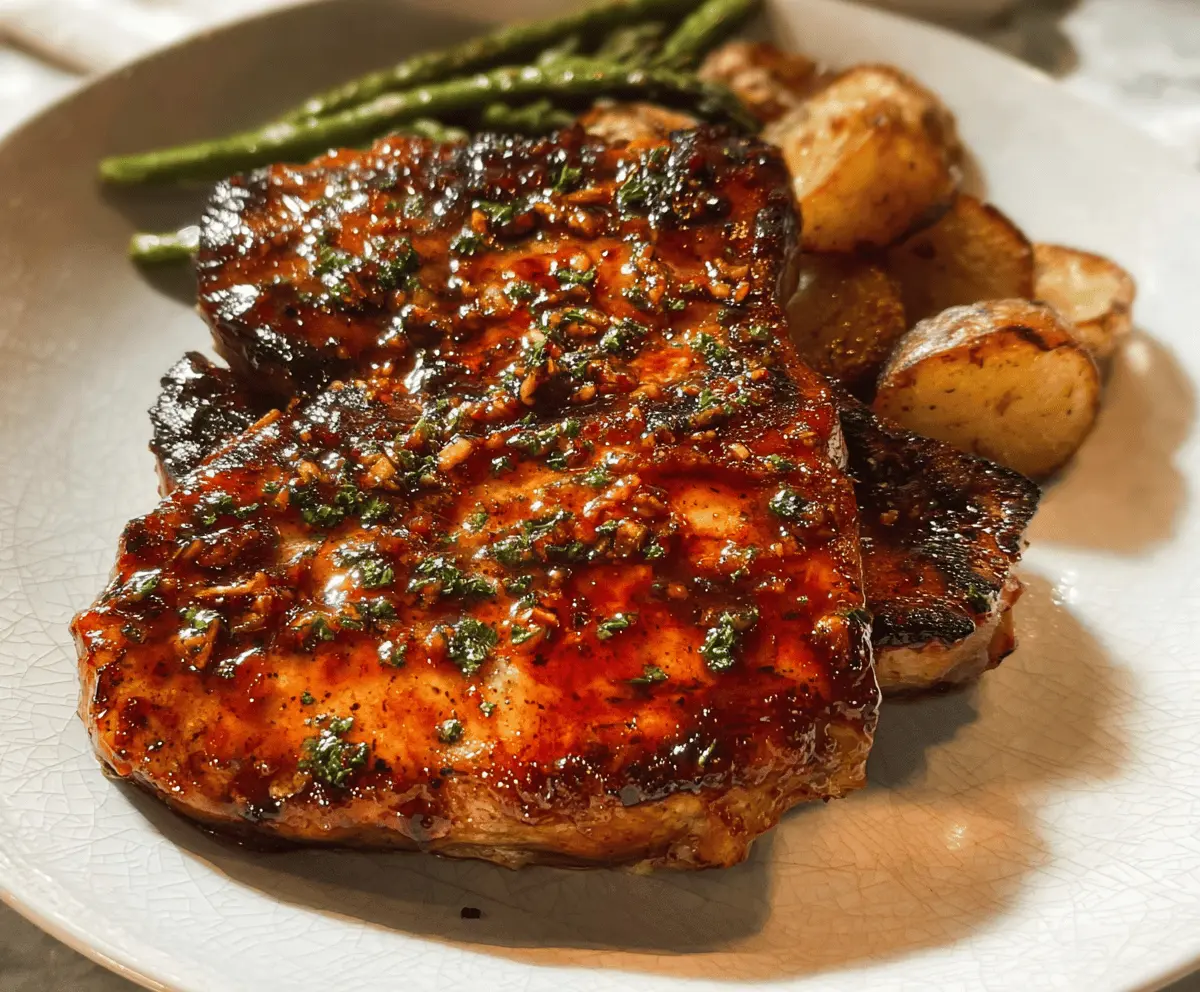 Easy Honey Garlic Baked Pork Chops Recipe