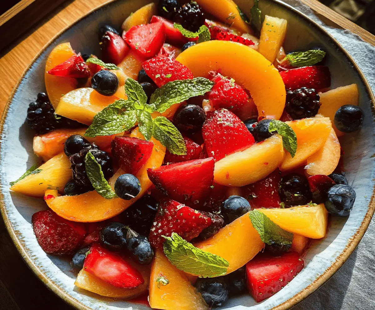 Easy Summer Fruit Salad Recipe for Hot Days