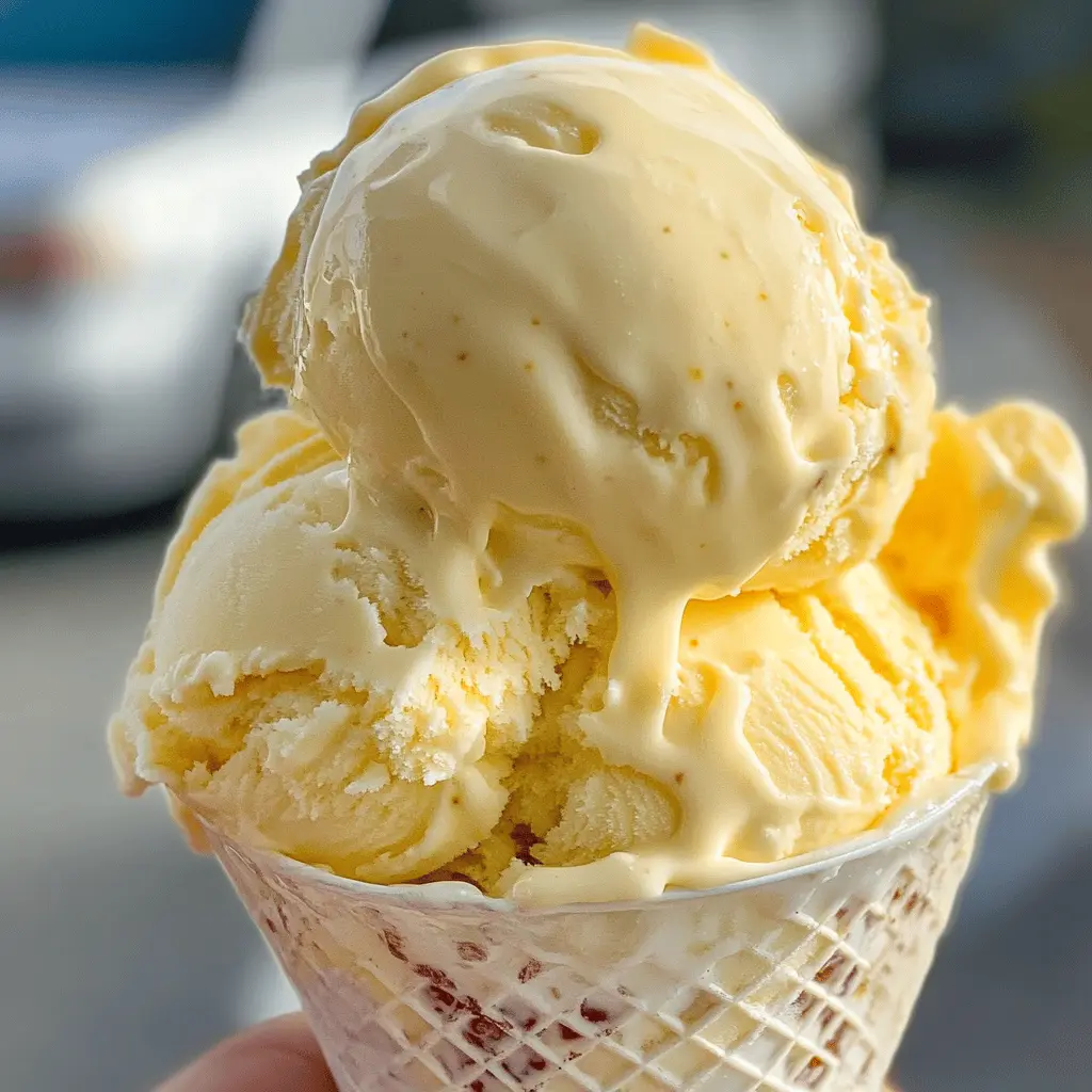 Easy Homemade Custard Ice Cream Recipe