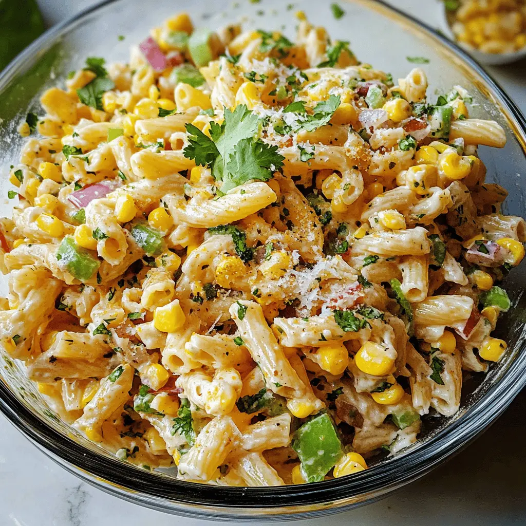 Easy Mexican Street Corn Pasta Salad Recipe