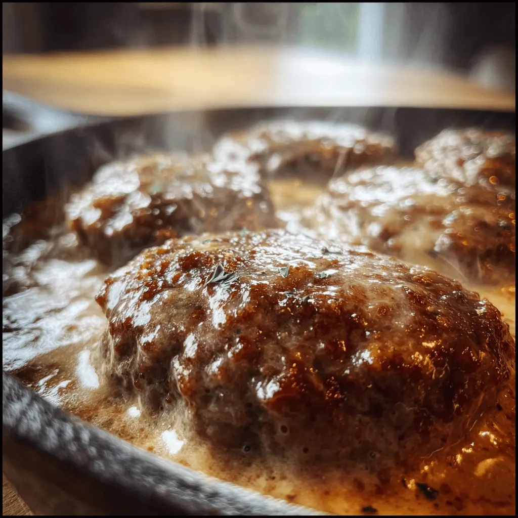 Easy Amish Hamburger Steak Bake Recipe