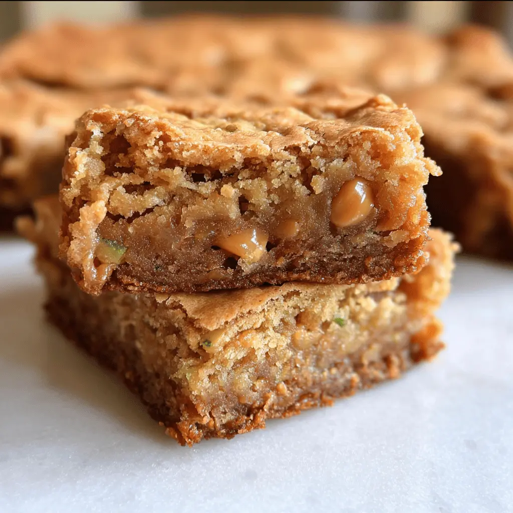 Chewy Butterscotch Zucchini Blondies Recipe