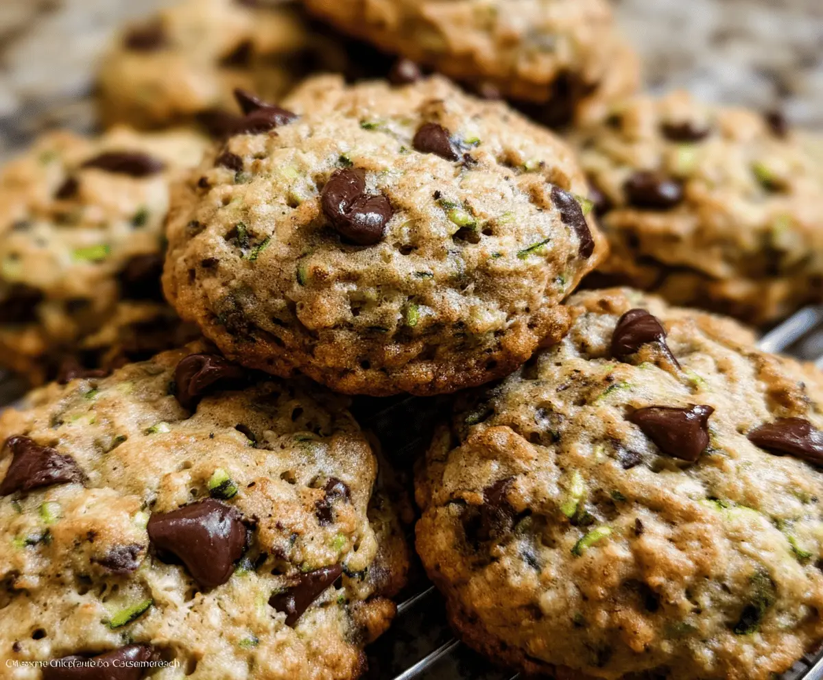 Soft and Chewy Zucchini Chocolate Chip Cookies