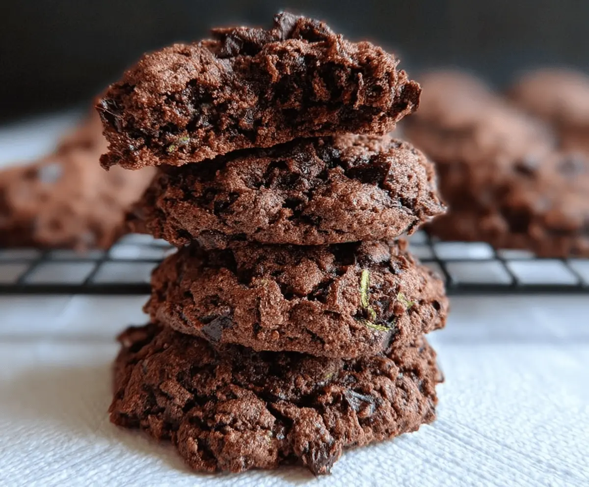 Moist Chocolate Zucchini Cookies Recipe