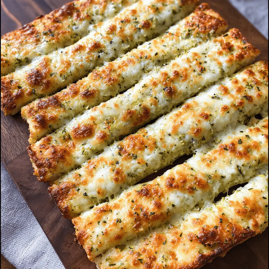 Cheesy Zucchini Breadsticks Recipe