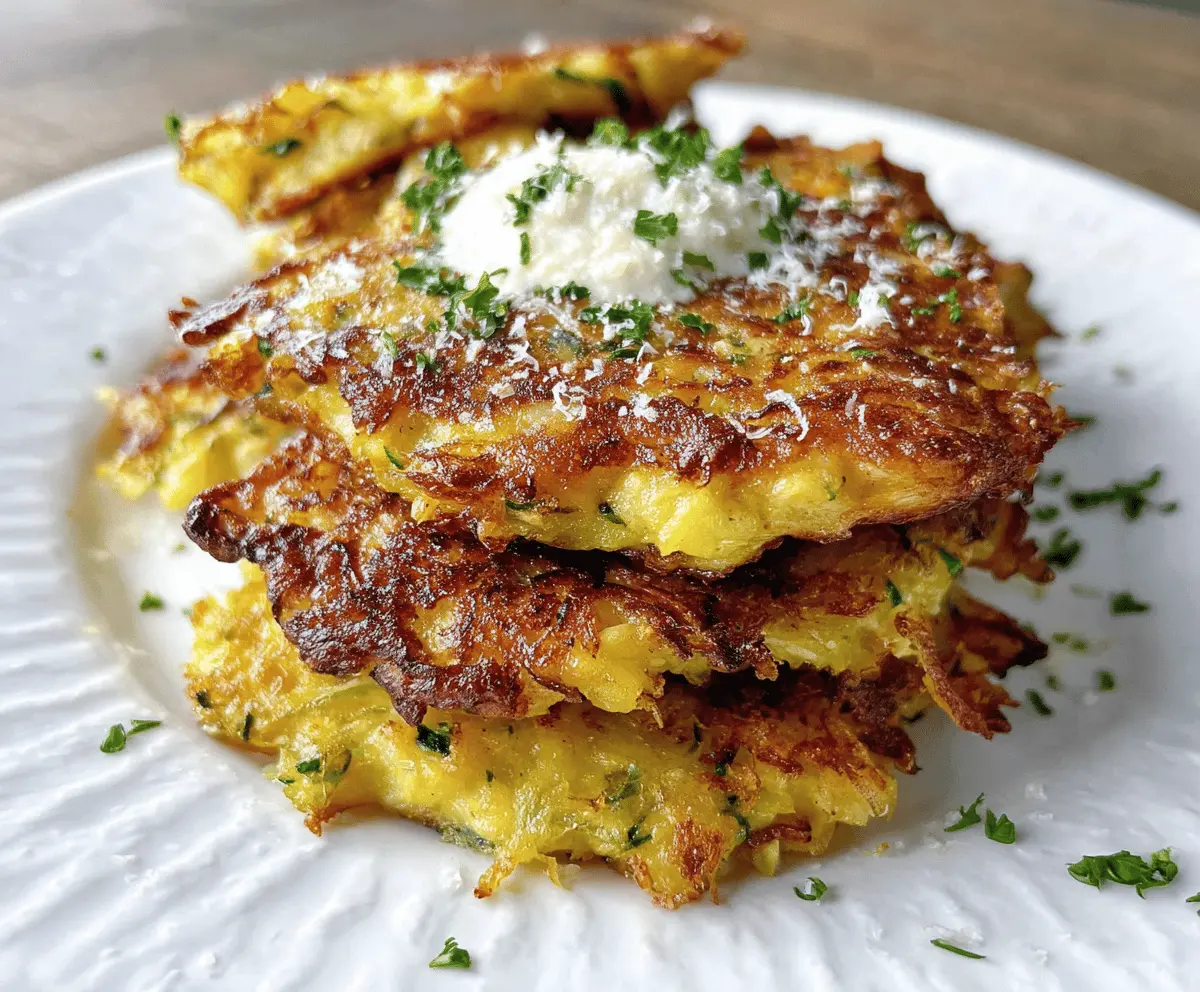 Cheesy Parmesan Yellow Squash Fritters Recipe