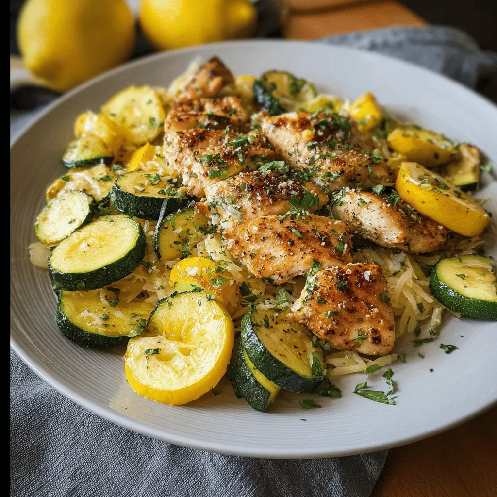 Easy Chicken Breast with Zucchini and Squash Recipe