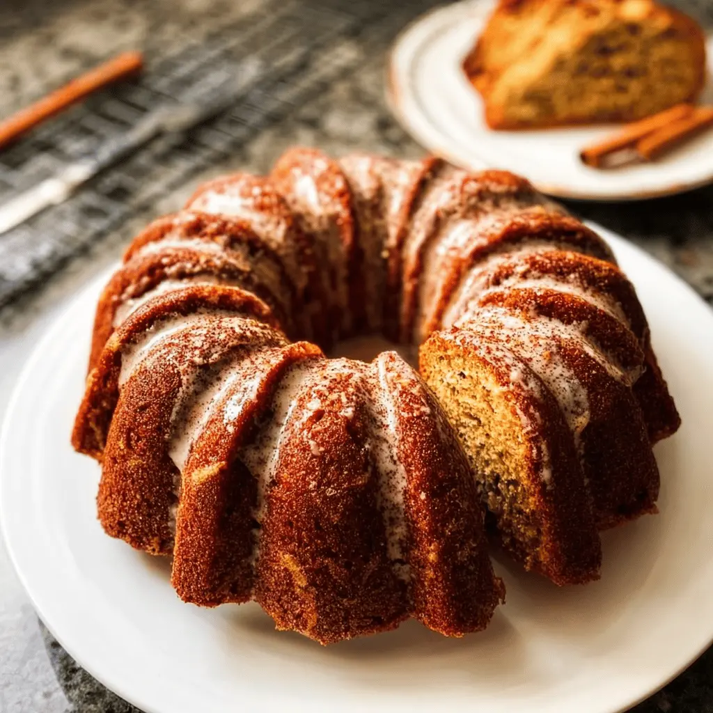 Moist Cinnamon Zucchini Bundt Bread Recipe