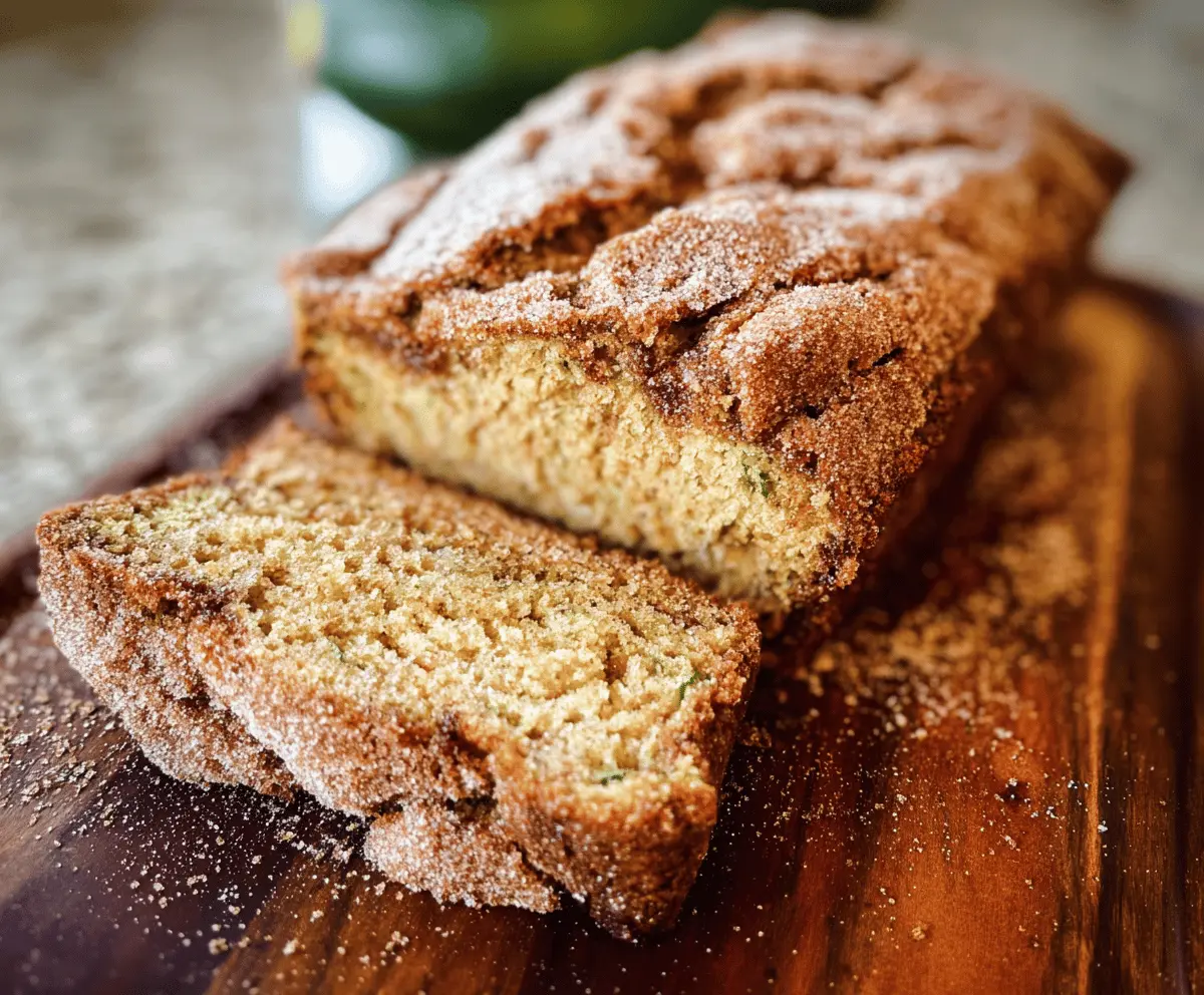 Moist Snickerdoodle Zucchini Bread Recipe