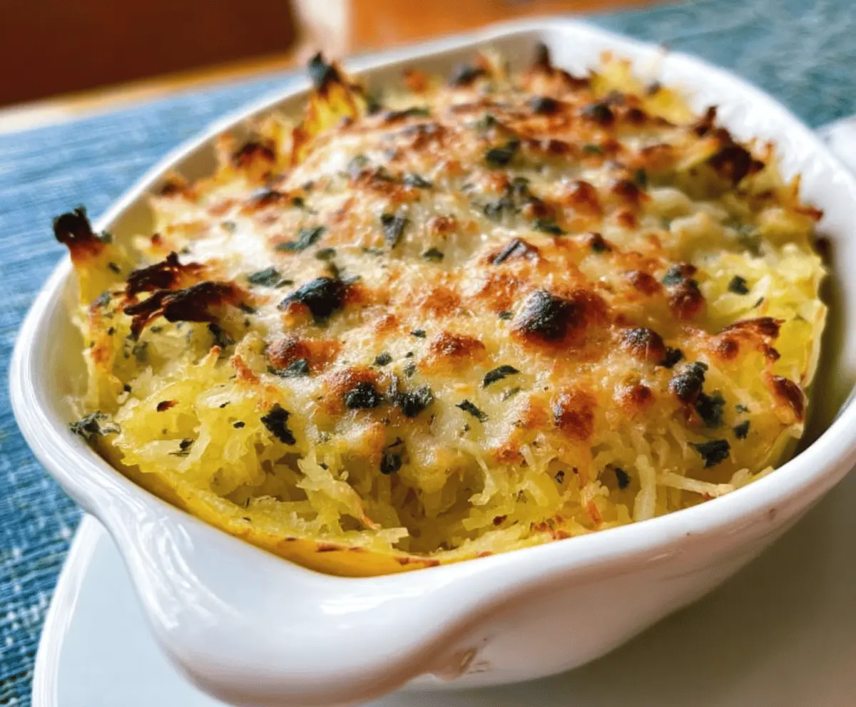 Healthy Spaghetti Squash Au Gratin Recipe