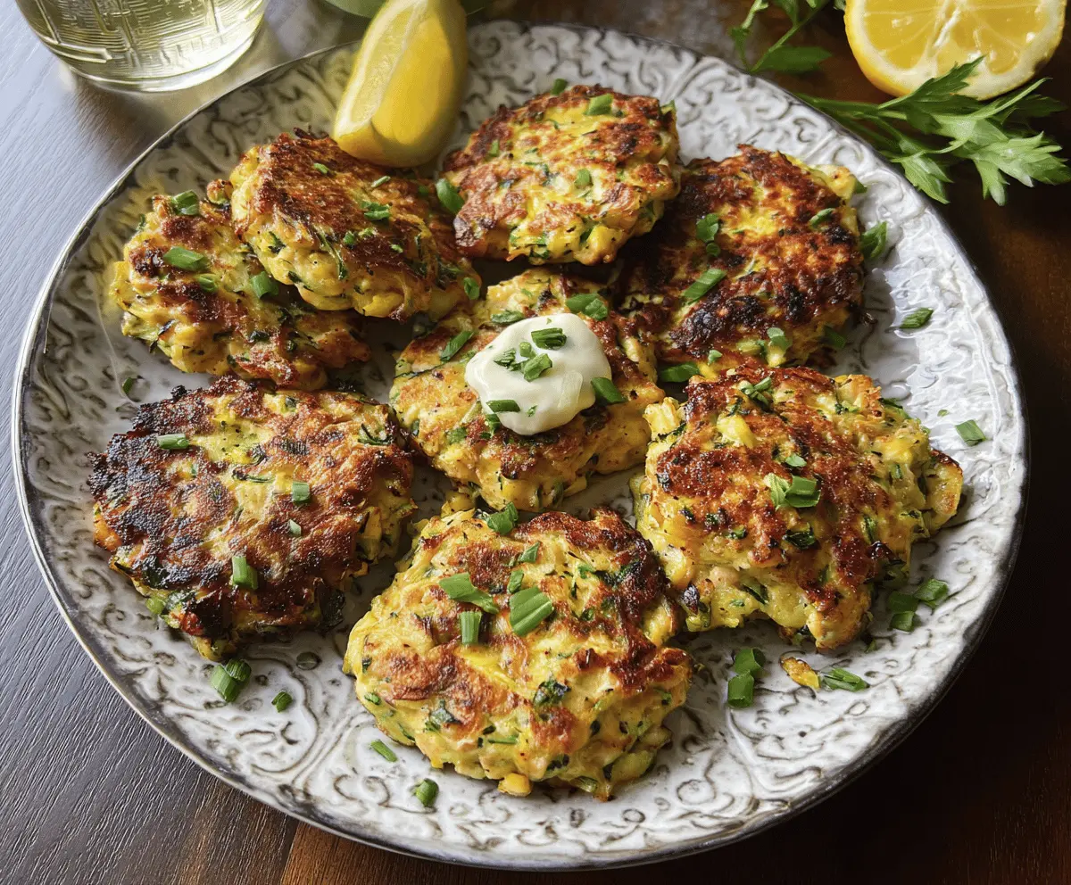 Easy Chicken Zucchini Fritters Recipe