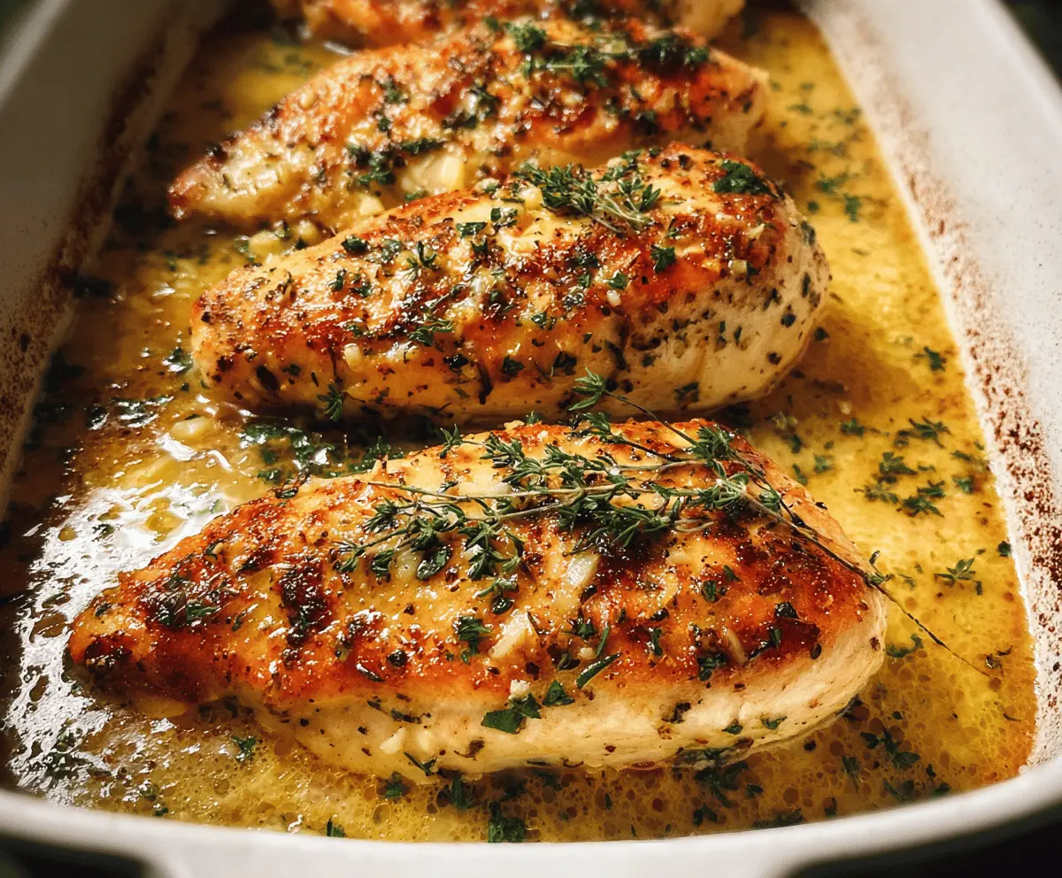 Easy Garlic Butter Baked Chicken Breast Recipe